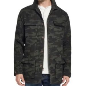Weatherproof Vintage Men's Man-Made Fur Lined Camo Jacket
